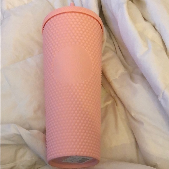 Starbucks Accessories - Starbucks Matte Pink Studded Tumbler